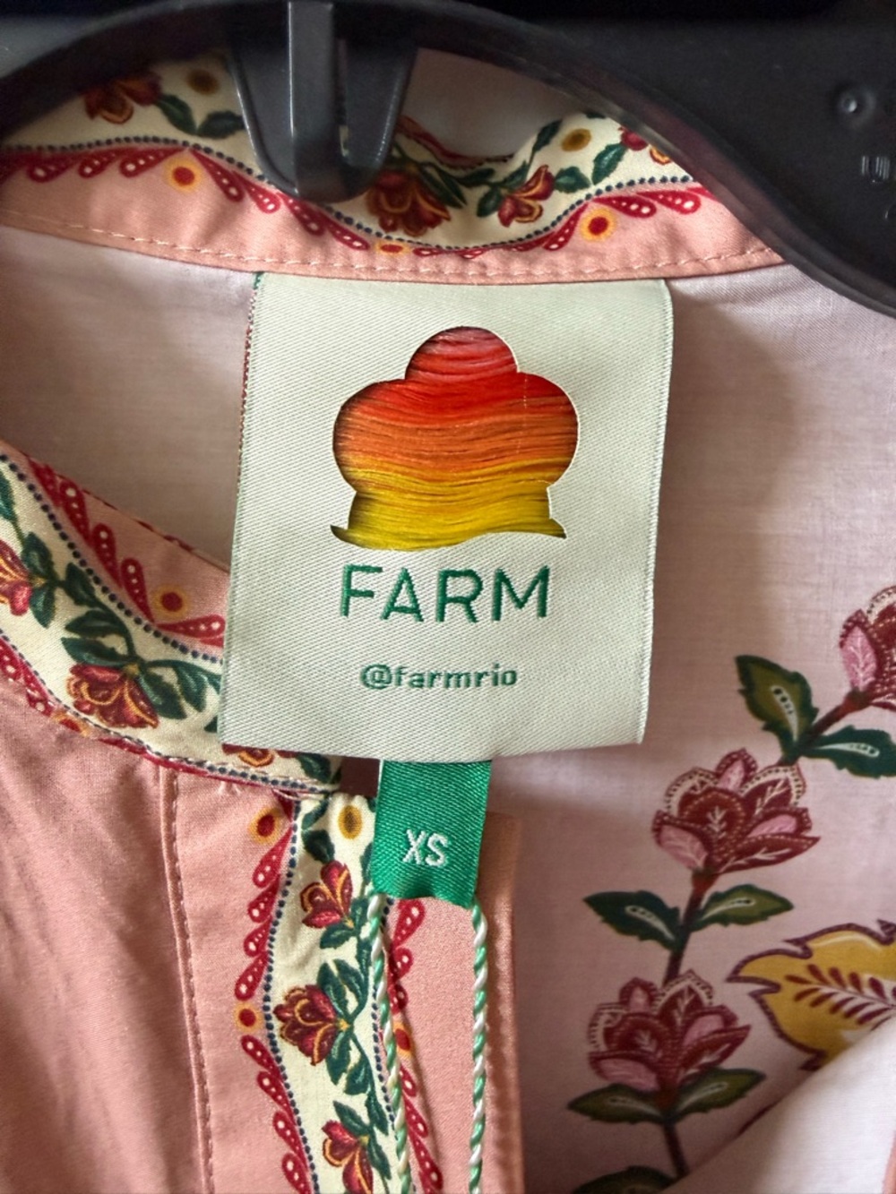FARM Rio Pink Floral Embroidered Belted Mini Dress - Picture 5 of 5